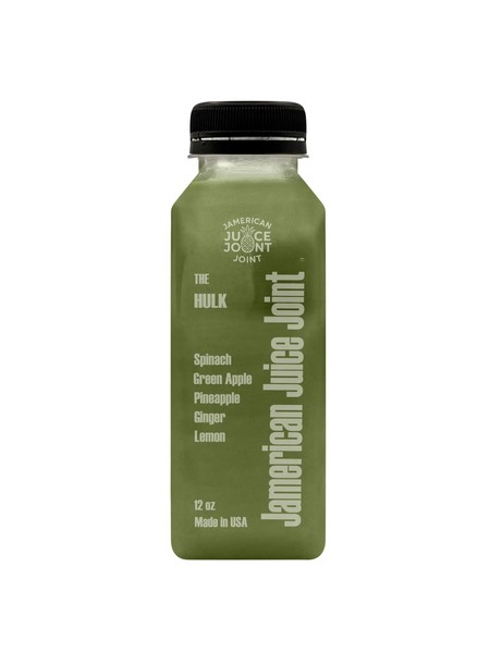 The Hulk cold-pressed juice bottle